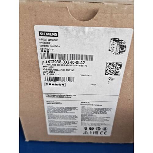 询价-3RT20383XF400LA2接触器可维修