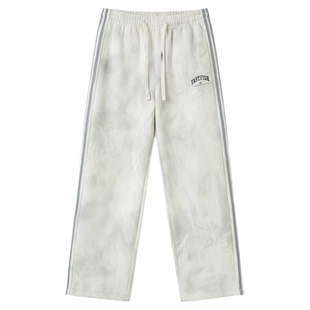 快鱼男休闲裤2026春新款脏脏风格雷系卫裤美式运动街头阔腿裤男裤