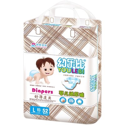 【幼乐比】舒薄透爽纸尿裤52片