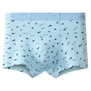 恒源祥儿童内裤夏季纯棉抗菌吸汗透气男童女童平角裤青少年裤衩子