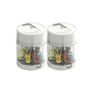 药盒便携式一周七天分装日三餐迷你随身小药盒食品级密封防潮避光