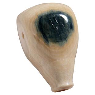 精工猛犸象牙蓝皮一体三通佛头藏式直切手串金刚星月菩提diy配饰