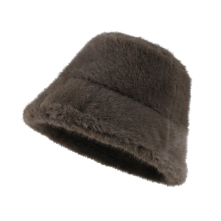 经典款回归！重磅推荐仿貂毛显贵大檐渔夫帽女加绒加厚毛毛盆帽男