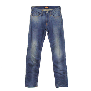 日本单男子加绒牛仔裤~外贸秋冬日单修身款直筒弹力时尚休闲长裤