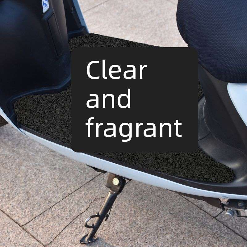 电动车脚垫丝圈加厚防水电瓶车踏板垫脚踩脚踏垫卡通通用自由裁剪