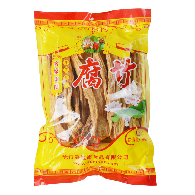 食材福建长汀手工制作豆腐皮