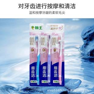 日本狮王细齿洁精巧软毛牙刷小巧3he支牙刷牙龈护理装 护头刷牙刷