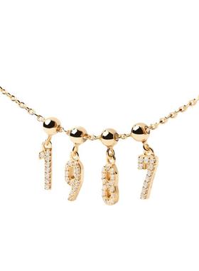 PDPAOLA女纯银日韩数字情侣手链