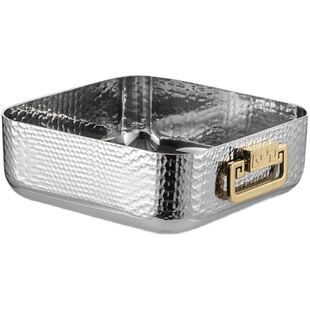 鸳鸯锅方形火锅商用304不锈钢加厚大容量三层钢方型火锅盆方锅