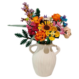 永生花束积木花朵仿真花高级感客厅摆件手捧花送女生闺蜜新年礼物