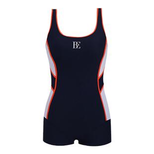 BE范德安MIX系列连体泳衣女士平角带胸垫时尚防晒竞速美背显瘦