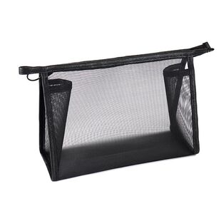 透明网纱收纳袋零钱化妆袋包迷你便携小包黑色化妆包洗漱包小样大容量收纳包卡包钥匙包分类随身立体开学