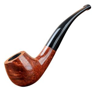 嘴食尚石楠木烟斗传统老式男士手工高档实木旱烟烟斗锅过滤芯配件