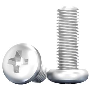 6061铝合金圆头十字螺丝铝机螺钉盘头螺栓M4M5M6M8*10x12/16/20mm