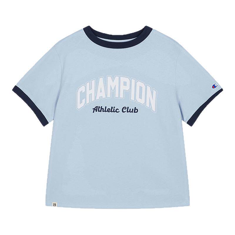 Champion冠军休闲圆领短袖T恤女