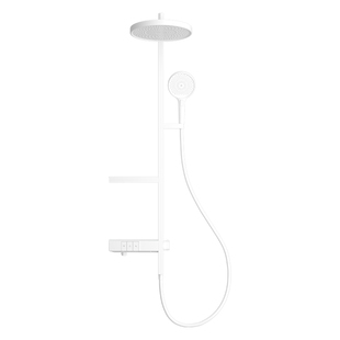 德国希格尼大淋浴置物花洒套装家用浴室沐浴淋雨枪灰白色淋浴器