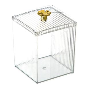 轻奢棉签化妆品化妆棉盒子收纳盒家用高档牙线收纳筒棉签盒牙线盒