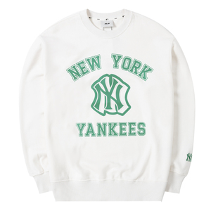 MLB美职棒男女同款卫衣涂鸦圆领宽松运动休闲情侣套头衫3AMTV0131