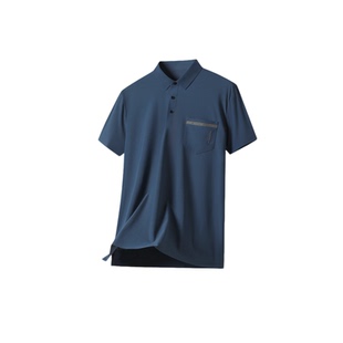 罗蒙清货夏季男士冰丝polo衫薄款翻领短袖休商务休闲速干男上衣