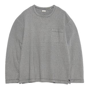 正品日本原装现货 nanamica 26春夏 浅条纹长袖T恤 设计师品牌