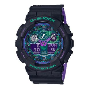 海外专供卡西欧旗舰店海洋之心GA-100BL变色龙手表男正品gshock