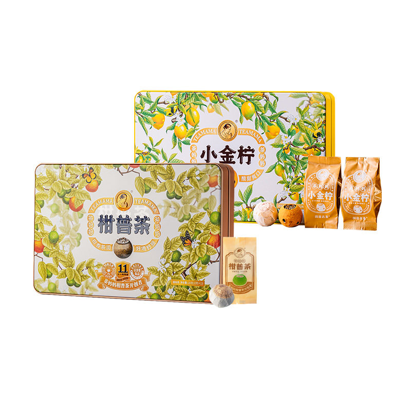 茶妈妈柑普茶+小金柠送礼盒装