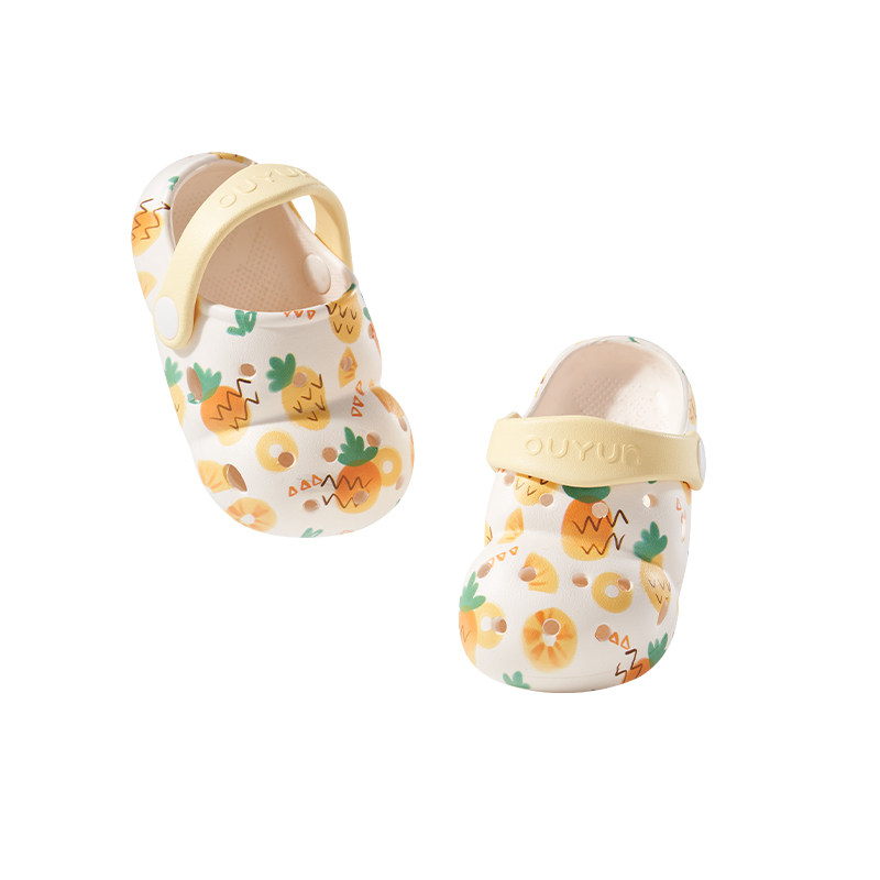 欧孕儿童洞洞鞋宝宝拖鞋男童2025新款女童夏季防滑室内洗澡凉鞋