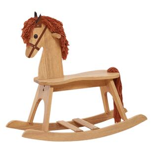 泽宝儿进口实木儿童摇马木马早教益智玩具宝宝摇摇椅儿童节礼物