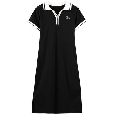 遮肚韩版T恤裙休闲运动宽松休闲