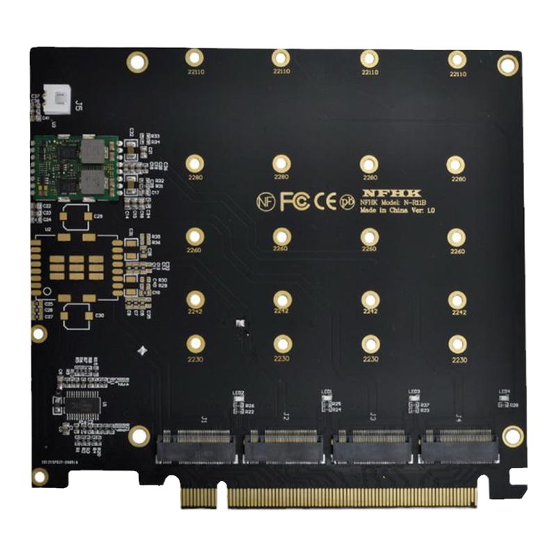 ngff4个M.2转PCIE3.0拓展坞