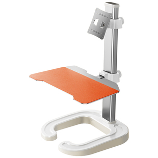 双层升降显示器增高架台式电脑支架可调节笔记本电脑支撑托架子站立办公屏幕抬高垫高底座桌面键盘收纳置物架