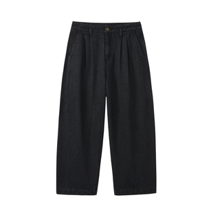 VAPOURBLUE原创设计工装阔腿牛仔裤休闲长裤