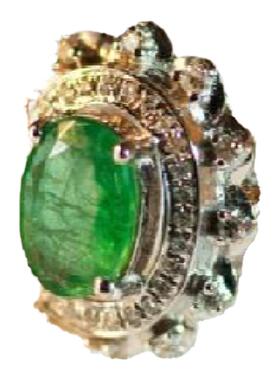 天然祖母绿哥伦比亚宝石戒指瑞铺