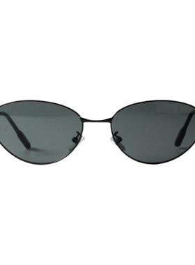 猫眼UV400港风复古金属框墨镜