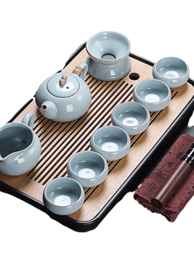 景德镇汝窑功夫茶具套装家