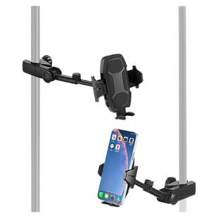 增机位手机支架三脚架圆管扩展夹锁扣底座万向调节旋转伸缩升降直播视频录制多功能平板电脑显示器拓展屏外置