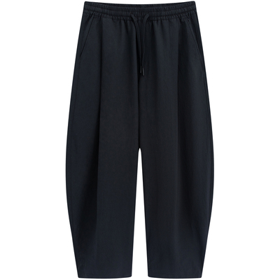 商场同款流石男装阔腿休闲弯刀裤