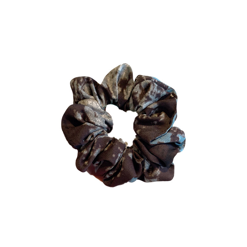 复古简约布艺印花小肠发圈时尚个性扎头发百搭发绳耐用不伤发皮筋