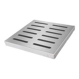 不锈钢排水沟盖板户外地漏盖带外框长方形方形不锈钢地沟雨水篦子