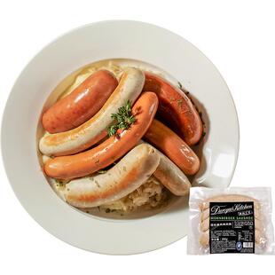 杜老爷厨房德式肉肠慕尼黑风味肉肠火山石烤肠热狗香肠冷冻半成品