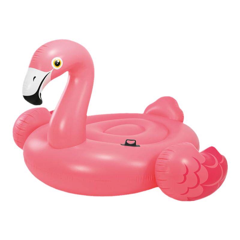 intex加厚大号双人充气水上坐骑玩具儿童戏水火烈鸟胖子浮床泳具