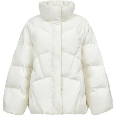 ONLY弧线绗缝剪裁宽松羽绒服