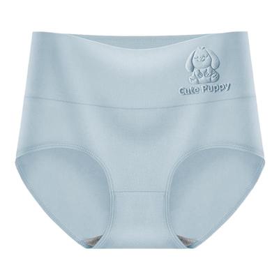 高腰收腹提臀内裤女纯棉抗菌裆舒适透气大码微胖mm三角内裤短裤头