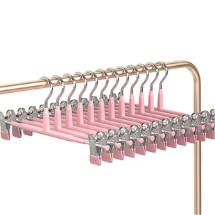 裤架裤夹子家用可调节防滑衣架挂衣神器不锈钢晾晒jk裙无痕收纳