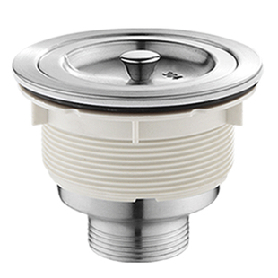 不锈钢洗衣盆下水器陶瓷盆大理石洗衣池水槽下水管套装配件110mm