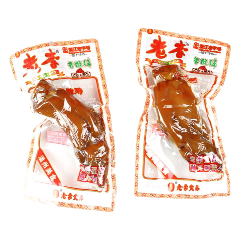 温州老李猪蹄卤味香酥蹄五香大猪蹄子开袋即食猪肉类零食熟食小吃
