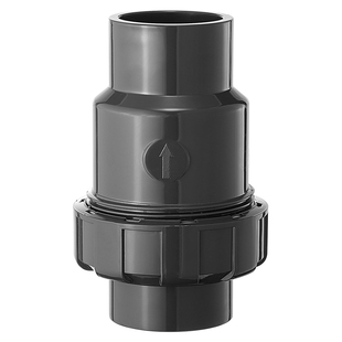 戎生UPVC球型止回阀PVC化工单由令立式止逆阀单向阀翻板式止流阀