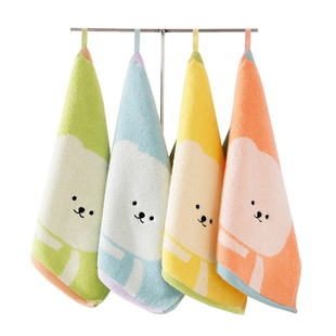 金号挂式擦手巾方巾纯棉毛巾儿童成人吸水擦手布全棉A类云柔无捻