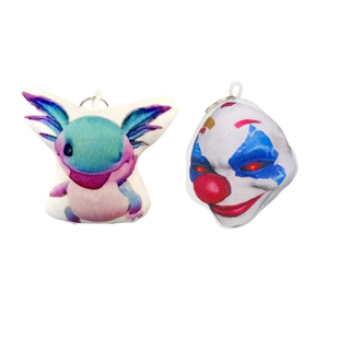 蝾螈小宝小丑大手子发声挂件按压抽象语音毛绒钥匙扣和平精英周边