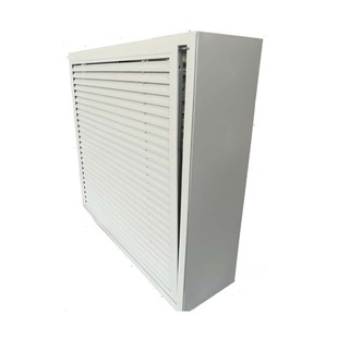 定做铝合金地暖分水器罩 老式铸铁暖气片罩装饰百叶窗 检修口风口